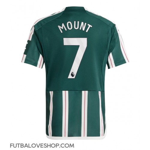 Dres Manchester United Mason Mount #7 Preč 2023-24 Krátky Rukáv